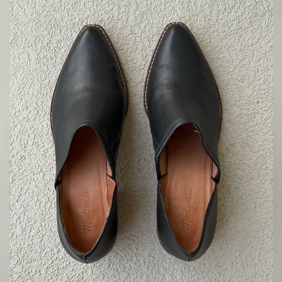 MADEWELL Brady English Saddle Black Leather Low Cut Ankle Boots Booties 11 Boho - Picture 13 of 13